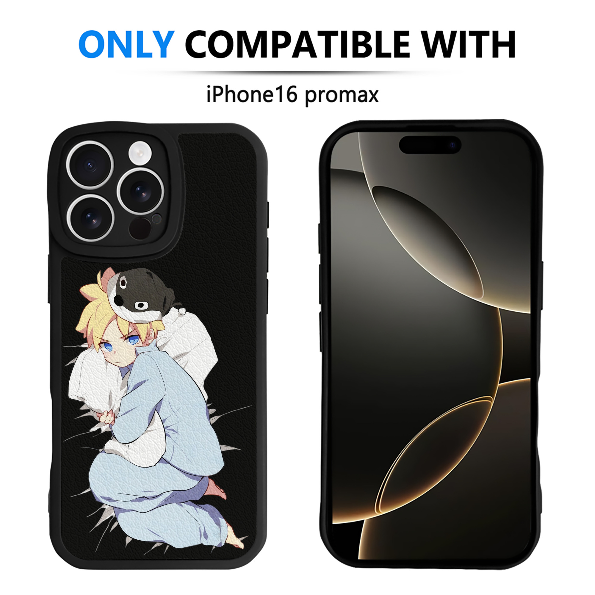 （画像用） NARUTO -ナルト- うずまき ナルト Uzumaki Naruto 【iPhone 16シリーズ対応】シリコンスマホケース（レザー調） 材質：シリコン